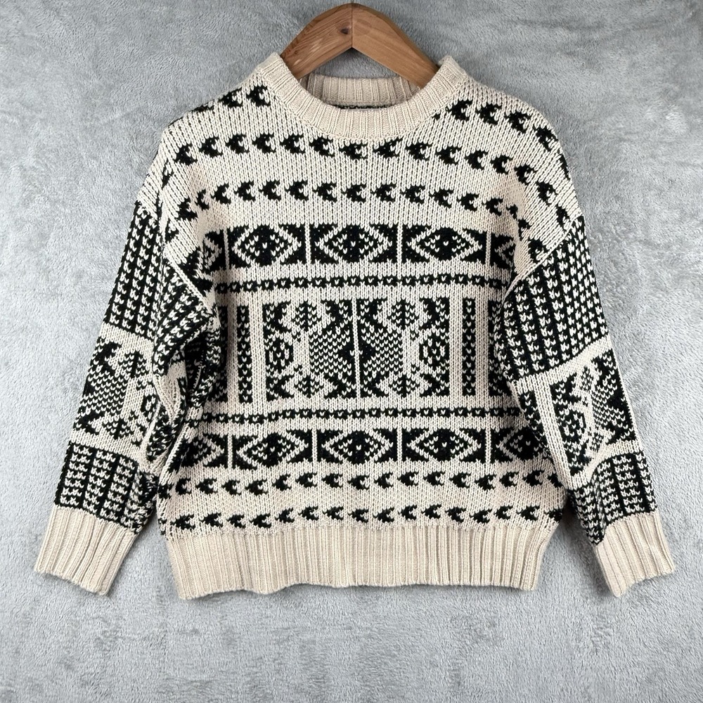Altar'd State Fair Isle Nordic Sweater Womens XS Cozy‎ Oversized Winter